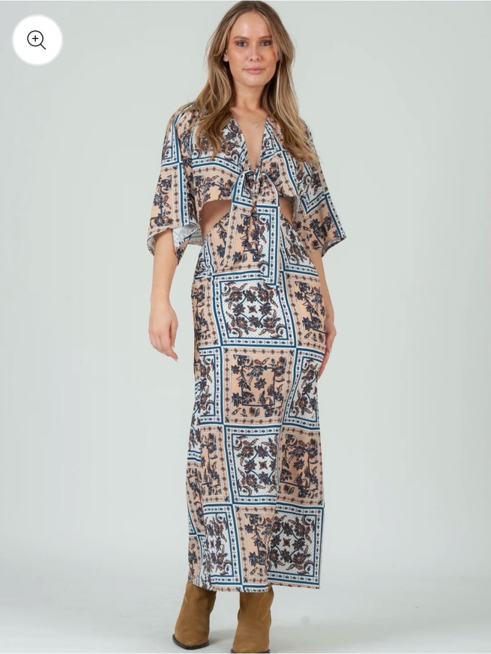 Lucca Bandana Print Maxi Dress